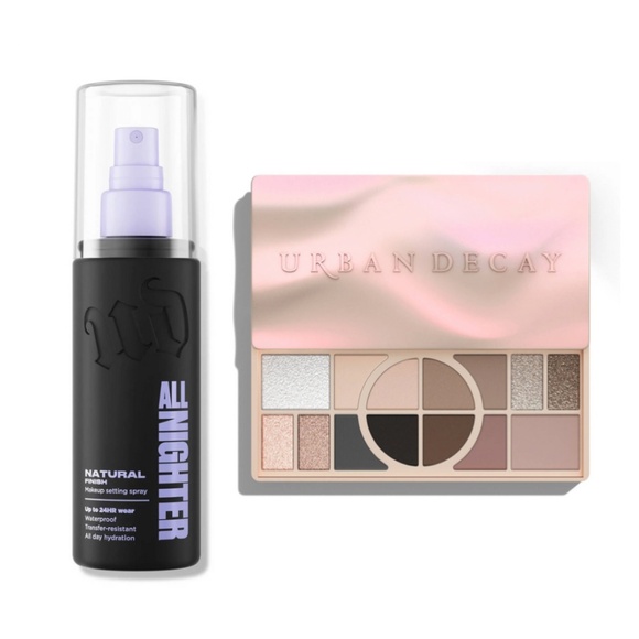 NIB Urban Decay Bundle Cool Eyeshadow Palette + Setting Spray $90 Value - Picture 1 of 4